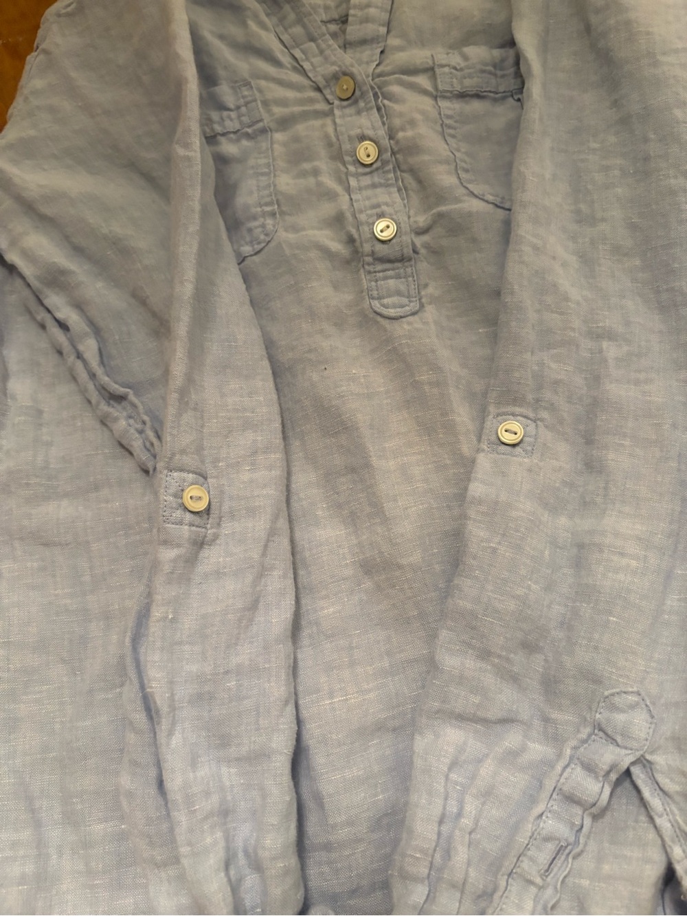 Talbots 100% Linen Top - Picture 6 of 8